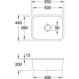 Villeroy & Boch Cisterna 60C Steam + Excenterbetätigung