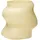 Hübsch Lote Vase, 20 cm, sandfarben