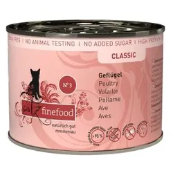 Catz finefood Nassfutter Katze Classic Adult No. 3 Geflügel 6x200 g