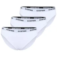 Chiemsee Slip im Dreierpack und Label-Look WEISS M