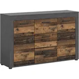 xonox.home Sideboard Jam Matera Nachbildung Old Wood Nachbildung B/H/T: ca. 80x125x35 cm B: 125 H: 80 T: 35.0