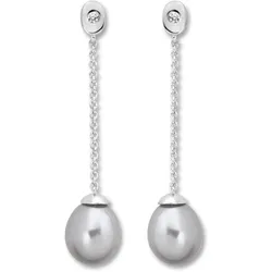Paar Ohrhänger ONE ELEMENT "Zirkonia Ohrringe Ohrhänger aus 925 Silber", silber, Ohrringe, Damen, Damen,mit Zirkonia, Silber 925 (Sterlingsilber)-Perlen, Silber 925 (Sterlingsilber), Perlen, ein ausdrucksstarkes Schmuckstück für jeden Anlass