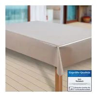 Laro Tischdecke Wachstuch-Tischdecken Abwaschbar Elligent Glitter Beige rechteckig beige
