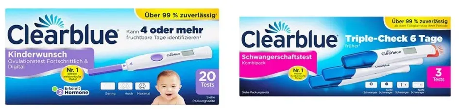 Clearblue Ovulationstest fortschrittlich & digital 20 stk + Trip