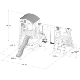 Home Deluxe Spielturm NIA Holz