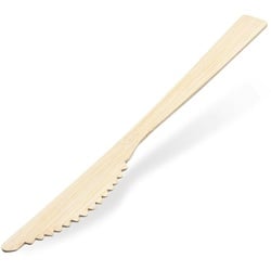 1-PACK 300x Bambusmesser Messer aus Bambus 17 cm umweltfreundlich
