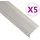vidaXL Treppenkantenprofile in L-Form 5Stk. Aluminium 100cm Champagner