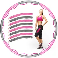 JB Sports | Hula Hoop Reifen Erwachsene & Kinder – Verstellbare Größe für mehr Gewicht – [8] Teile – Für Gewichtsverlust und Massage - [2] Farbvarianten...