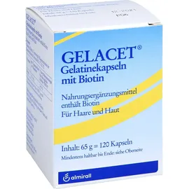 ALMIRALL HERMAL GMBH Gelacet Gelatinekapseln mit Biotin 120 St.