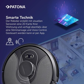 Patona Saug- und Wischroboter mit Laservermessung und UV Desinfektion Automatic Cleaner VM16