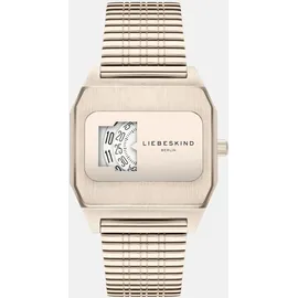 Liebeskind Berlin Quarzuhr LIEBESKIND BERLIN "Vinyl Vision", roségoldfarben, Armbanduhren, Damen, Quarzuhr, Armbanduhr, Damenuhr, Edelstahlarmband, analog