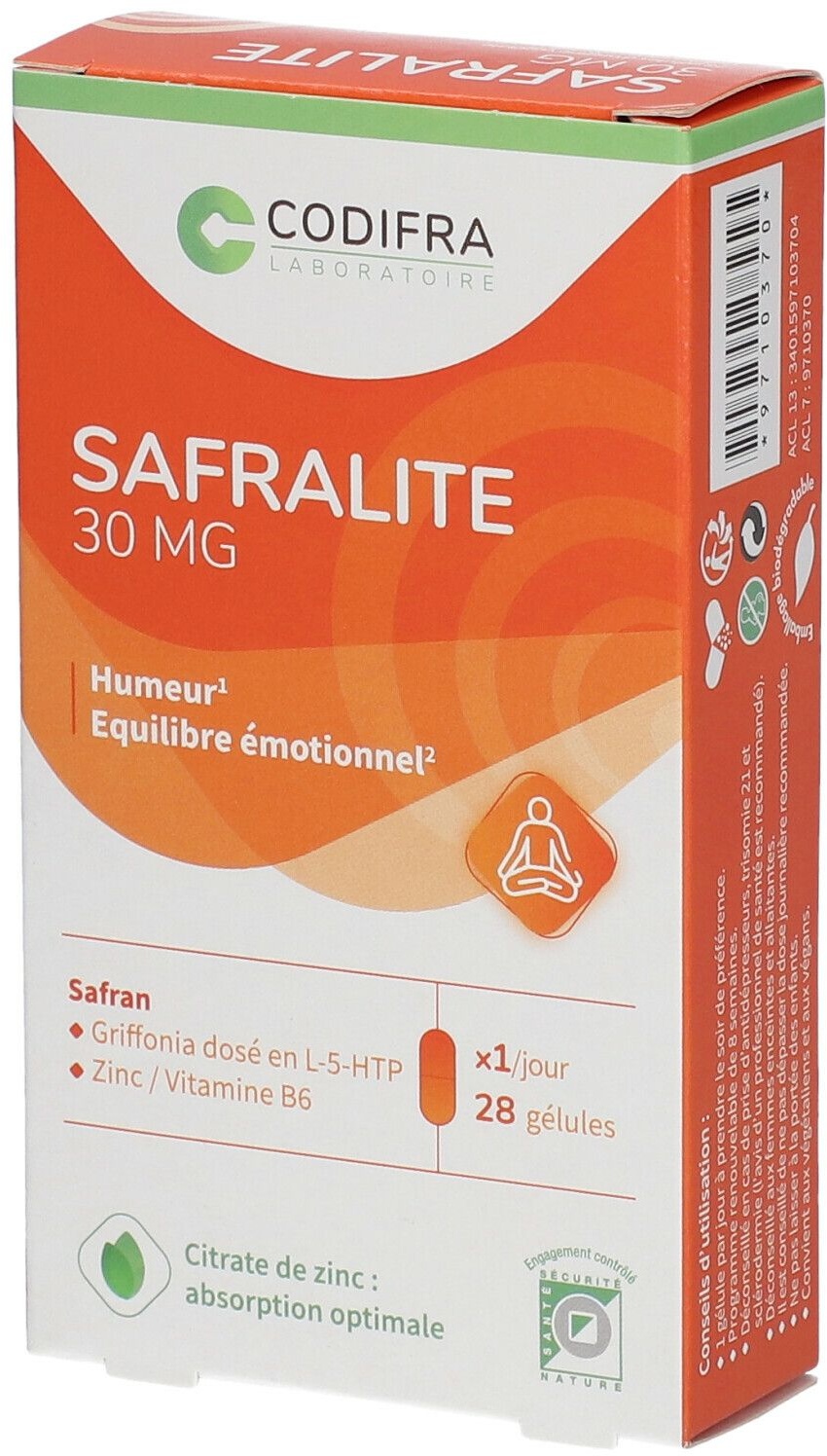 Codifra safralite 30 mg 28 pc(s) capsule(s)