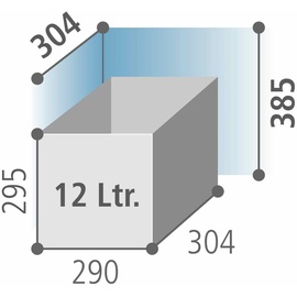 HAILO AS Mono 12 l edelstahl/schwarz