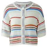 Oui Strickjacke Weiß 38