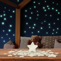 Leuchtsterne Kinderzimmer - SELBSTKLEBEND - Einschlafhilfe Kinder - 100 beruhigende Sternenhimmel Aufkleber - Rückstandslos zu entfernende Leuchtsticker