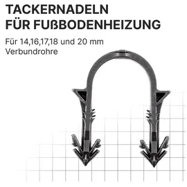 Sanpro Tackernadeln, Heizrohrhalter für Fußbodenheizung, Anzahl 10.000 Stück