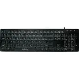 LOGILINK ID0138 - Tastatur, USB, beleuchtet, schwarz