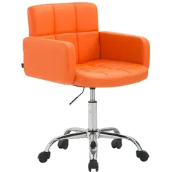 CLP Arbeitshocker Los Angeles Kunstleder orange