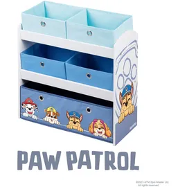 roba Kinderregal Paw Patrol 5 Boxen Holz lackiert weiß/grau