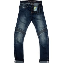 Modeka Sorelle Damen Motorrad Textilhose, blau, Größe 44