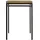 miliboo Stehtisch rechteckig aus Mangoholz 80 x 75 cm Schwarz