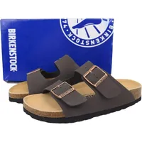 Birkenstock Arizona Soft Footbed Braun Glattleder - Braun - 42