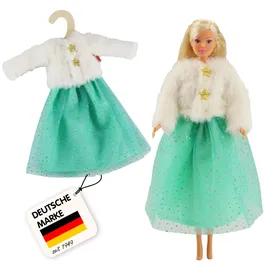 Heless Time2Shine Plüschjacke ''Yuki'' mit Tüllrock für Modepuppen 29 cm