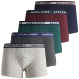 JACK & JONES Oliver Trunks dark grey melange XXL 5er Pack