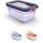 Emsa Frischhaltedose rechteckig lila 11,71 cm x 17,49 cm x 8,25 cm 0,75 l