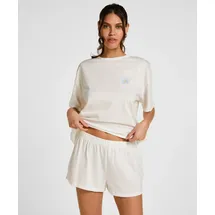 Hunkemöller Pyjama-Set aus Baumwolle Weiß L
