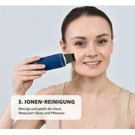 Gess Gesichtspeelings Gesichtsreinigungsgerät mit 4 Modi, Ultraschallpeelinggerät für Gesicht Model SKY, GESS