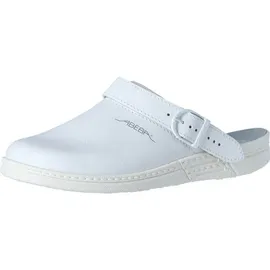 Abeba Berufsschuhe EN 20347:2012 OB Clog Gr.43 weiß Leder m.Fersenriemen Abeba