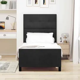 vidaXL Boxspringbett 90 x 200 cm Schwarz