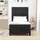 vidaXL Boxspringbett 90 x 200 cm Schwarz