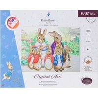 Craft Buddy Crystal Art Kit Peter Rabbit and Family