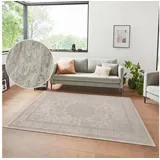 HANSE HOME Teppich Briar, rechteckig, Höhe: 6 mm, Samt, Orient-Optik, Seiden-Optik, robust, pflegeleicht, gekettelt grau