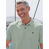 Lerros Poloshirt LERROS "Kassisches Poloshirt für Herren in *Cool & Dry* Piquéqualität", Herren, Gr. L, bay grün, 60% Baumwolle, 40% Polyester, ohne Ausschnitt, Shirts