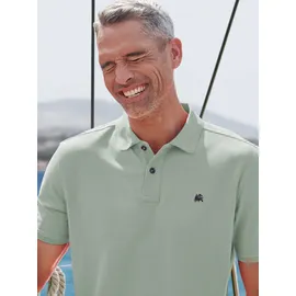 Lerros Poloshirt LERROS "Kassisches Poloshirt für Herren in *Cool & Dry* Piquéqualität", Herren, Gr. L, bay grün, 60% Baumwolle, 40% Polyester, ohne Ausschnitt, Shirts