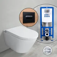 evineo ineo3 ECO soft Komplett-SET Dusch-WC mit neeos Vorwandelement,, BE0628WH+16604BM#SET,