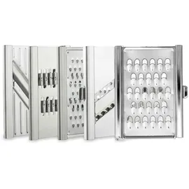 Novabest 4-fach Gigant Hobel mit Multi-Box 5 Einsätze Silber