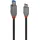 Lindy 36666 1m USB 3.2 Typ C an B Kabel, Anthra Line - USB-Kabel - 24 pin USB-C to Type - 1 m