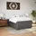 vidaXL Boxspringbett mit Matratze Grau 140x200 cm Kunstleder