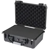 HMF ODK100 Outdoor-Fotokoffer, Transportkoffer mit Rasterschaumstoff, 41 x 32 x 17,5 cm