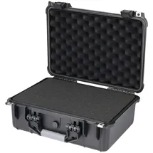 HMF ODK100 Outdoor-Fotokoffer, Transportkoffer mit Rasterschaumstoff, 41 x 32 x 17,5 cm