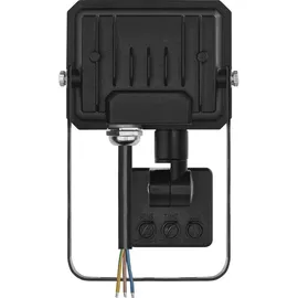 EMOS LED Strahler SIMPO 10 W mit Bewegungsmelder, für Außen, superhell 1000 lm, Neutralweiß 4000 K, Lebensdauer 25000 St., ZS2313 - Schwarz