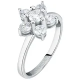 Morellato Fingerring Hübscher Silberring mit Blume Tesori SAIW127 - Kreislauf: 58 mm