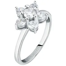Morellato Fingerring Hübscher Silberring mit Blume Tesori SAIW127 - Kreislauf: 58 mm