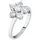Morellato Fingerring Hübscher Silberring mit Blume Tesori SAIW127 - Kreislauf: 58 mm