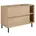 Waschtischunterschrank Cm Helle Eiche Minimalistisches Design Mit Regal Und Metallfüßen