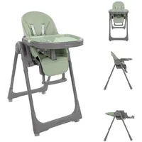 KIKKABOO Hochstuhl, Kikka boo Kinderhochstuhl Pastello 2 klappbar höhenverstellbar Ablagefach Räder